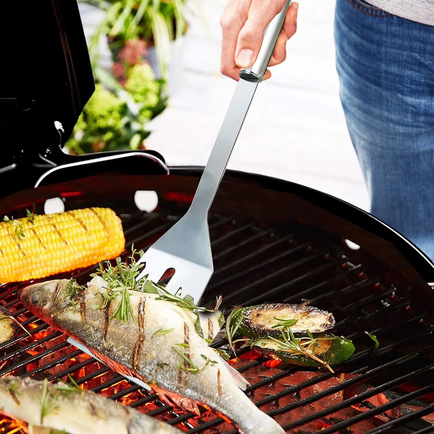 Stainless Steel BBQ Grill Tool Kit with Carrying Bag 20pcs 12
