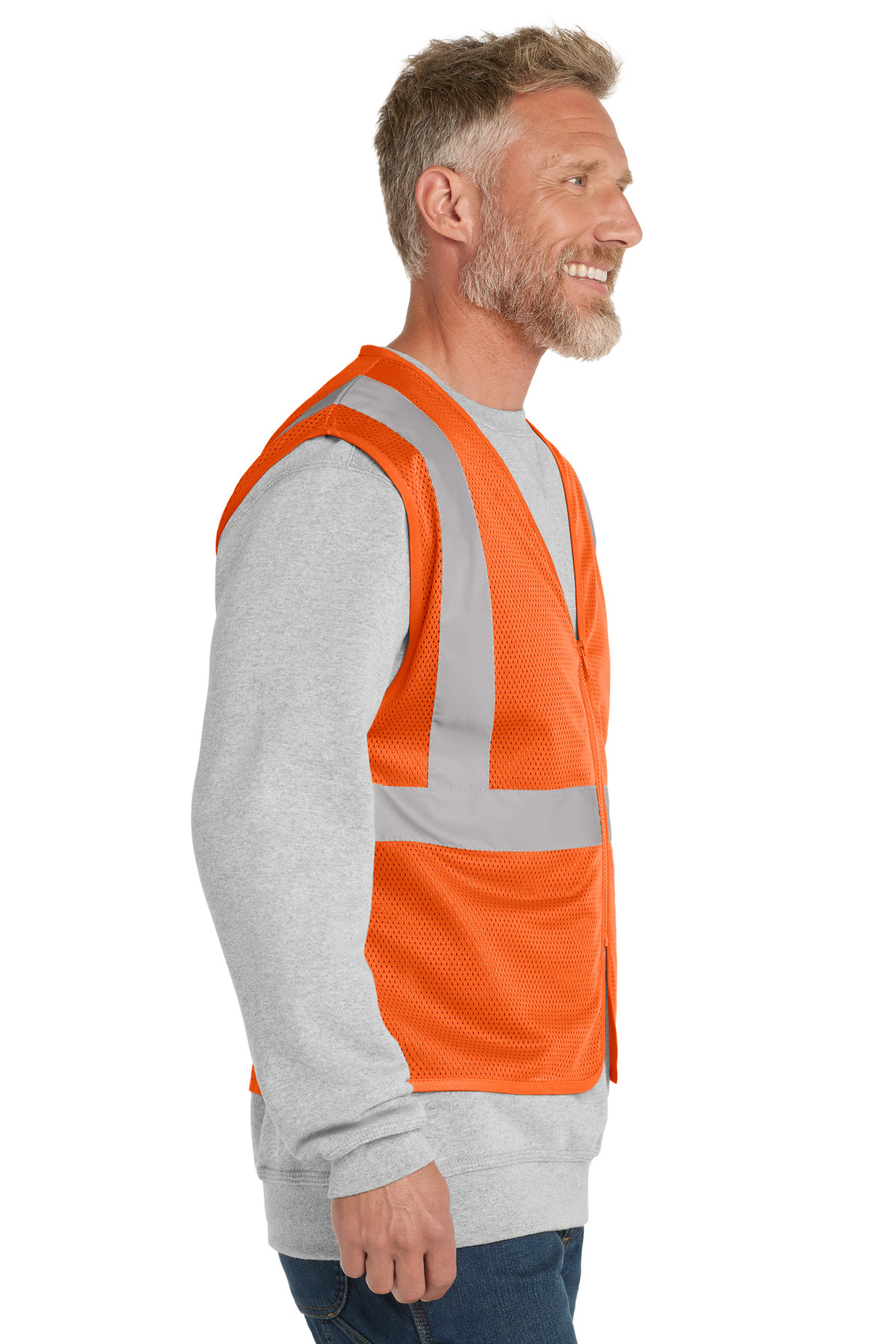 CornerStone ANSI 107 Class 2 Economy Mesh Zippered Vest. CSV101 14