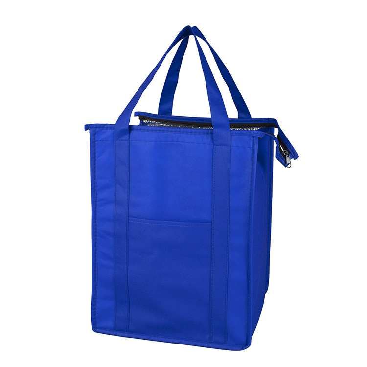 12"W x 16"H x 10"Gusset - "SUPER COOLER" Large Insulated Cooler Zipper Tote Bag 45