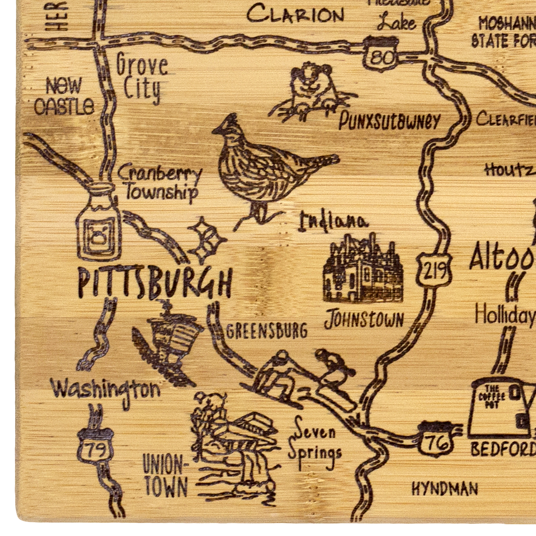 Destination Pennsylvania Cutting & Serving Board 2