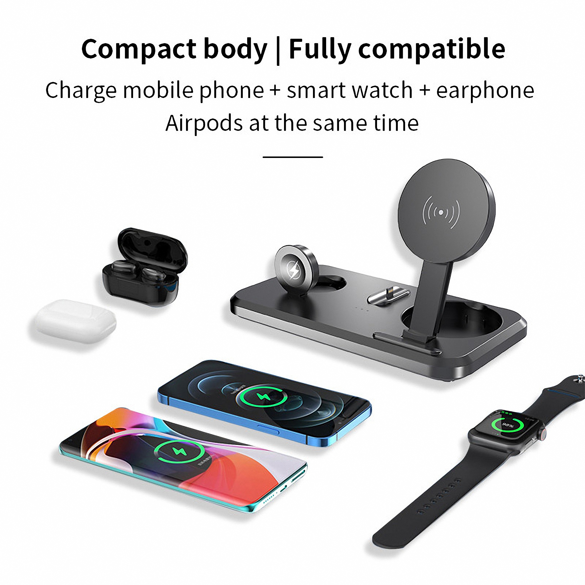 3-in-1 Portable Foldable Charging Station and Stand 2