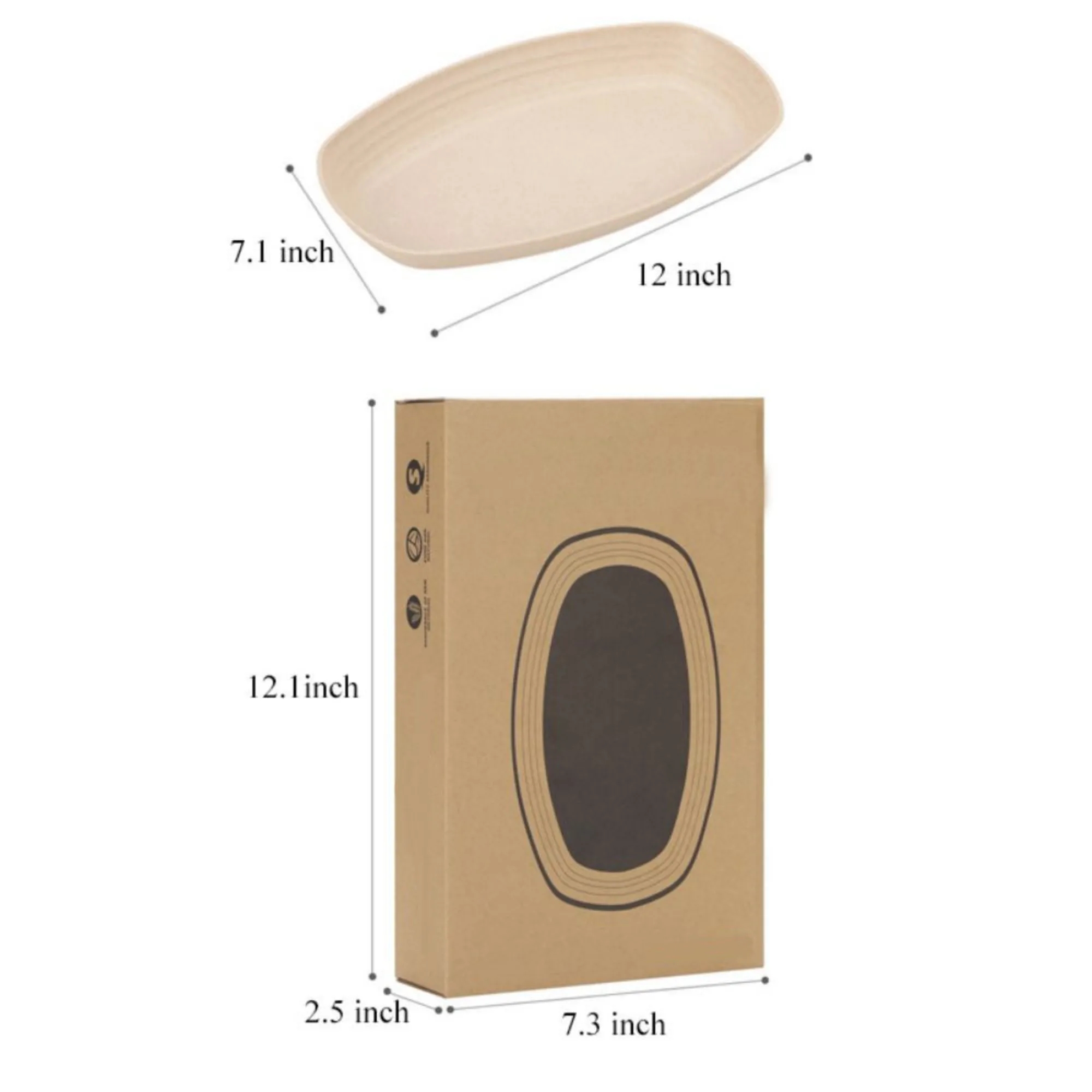 12' Microwave Safe Lunch Dinner Plates 4 Pcs Set 2