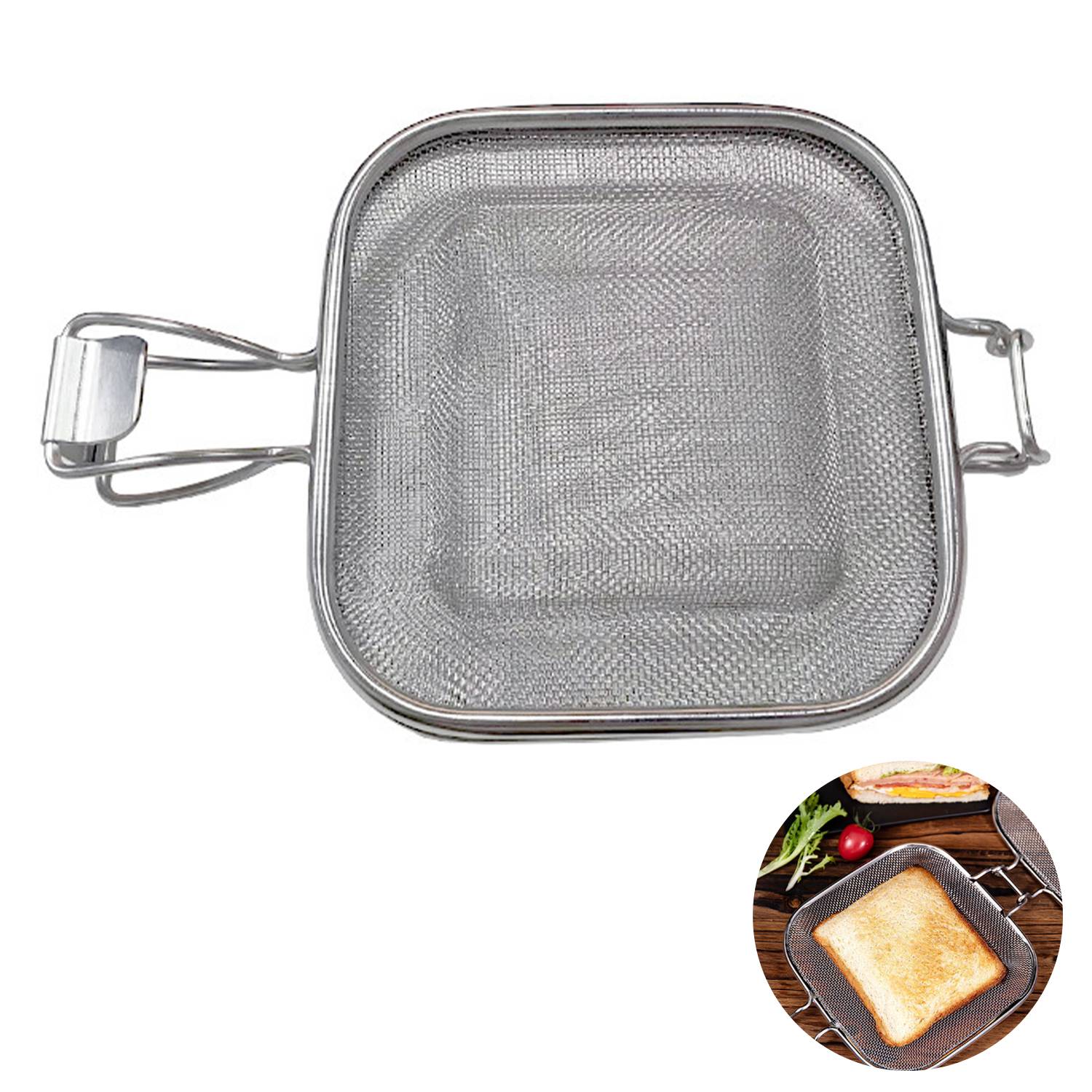 Stainless steel hand-pressed sandwich grill 5
