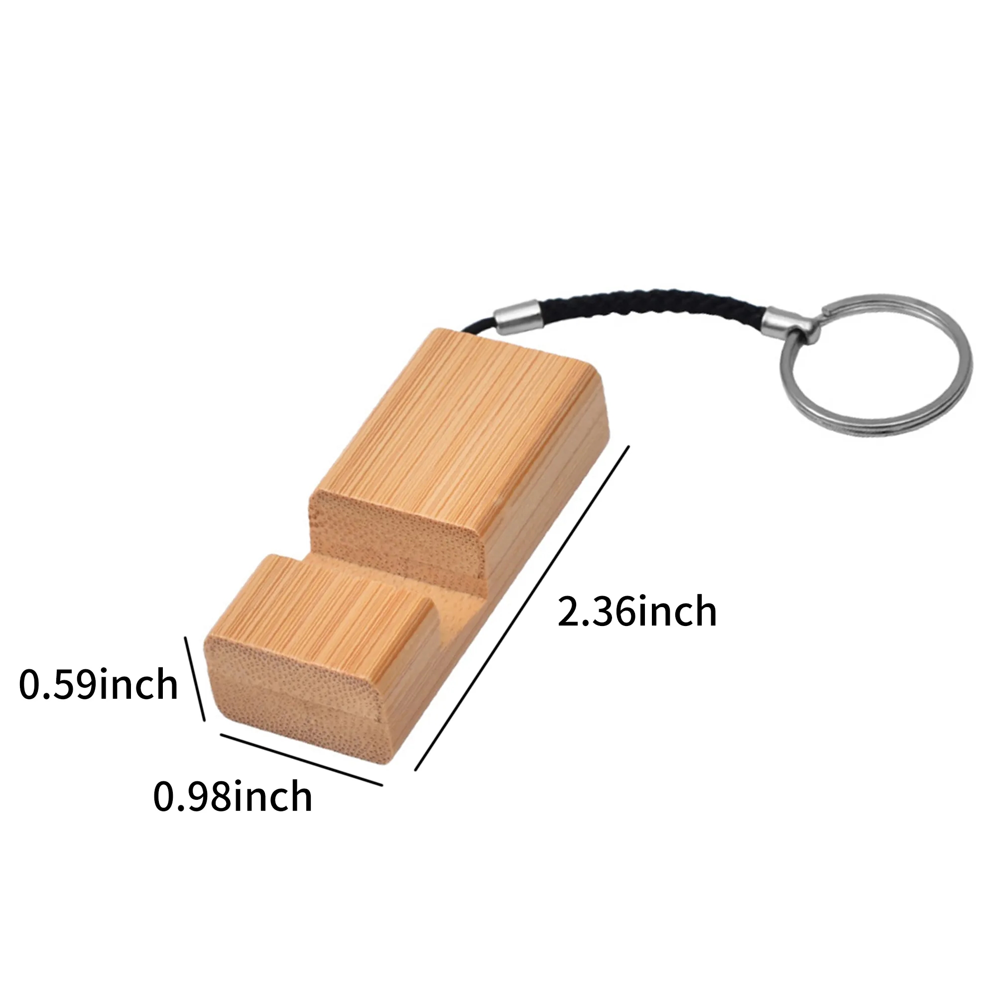 Wooden Phone Keychain 1