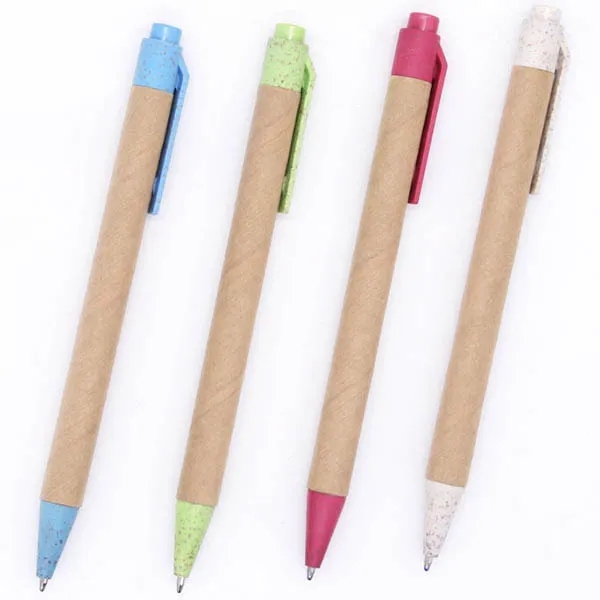 Eco Paper Wheat Straw Ballpoint Pen 2