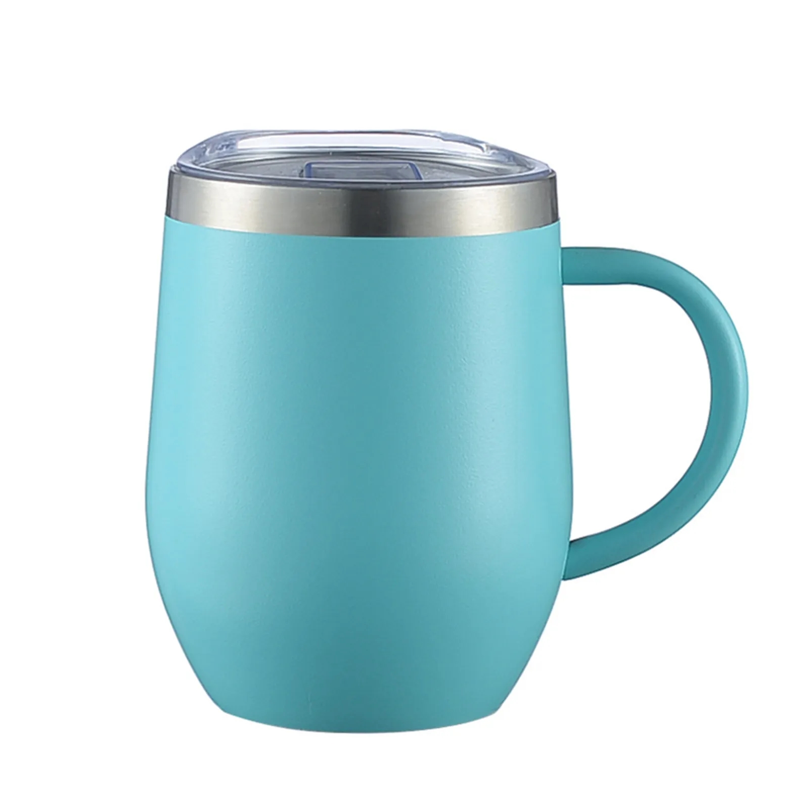 12oz Stainless Steel Insulated Coffee Tumbler Handle 8