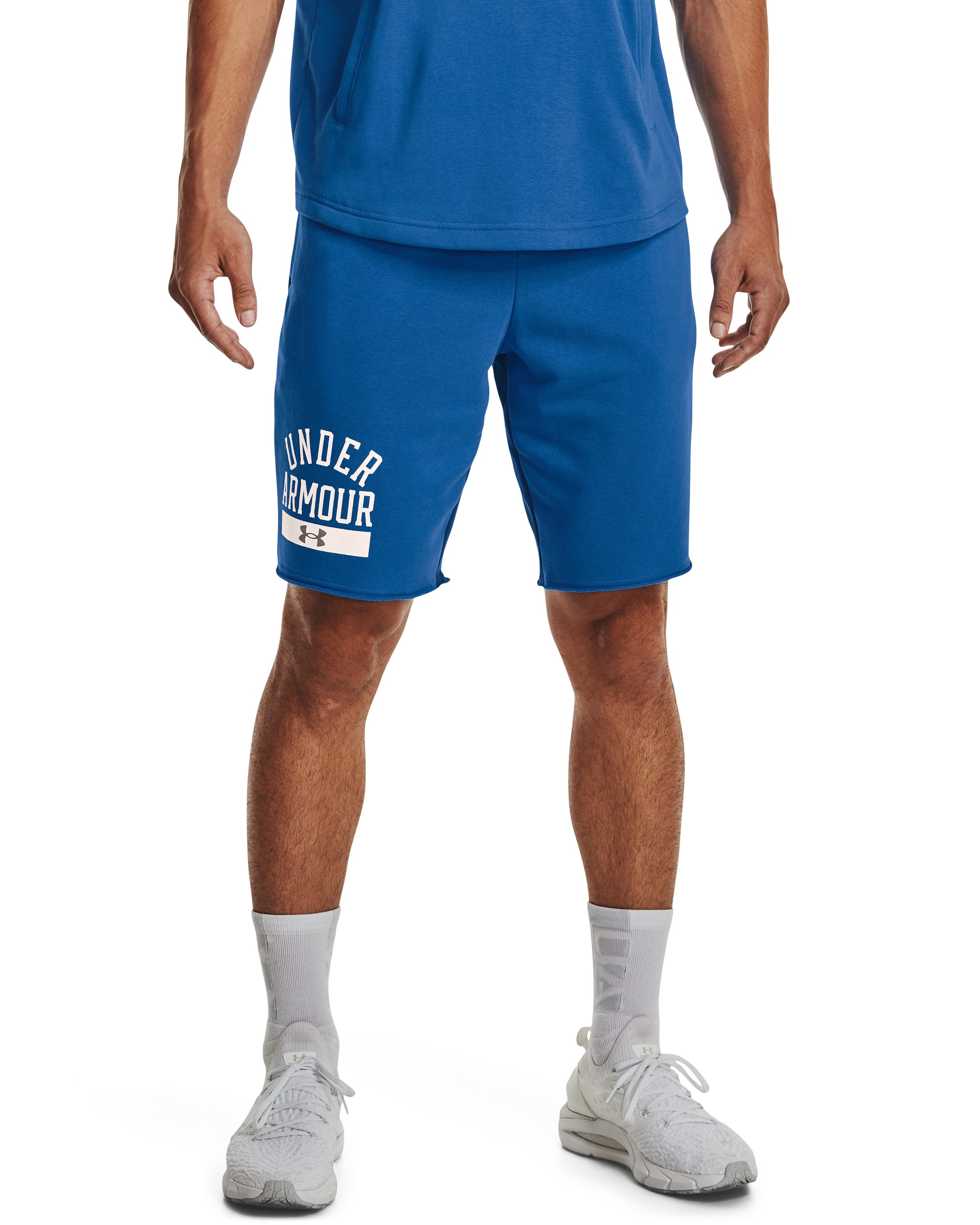UA Rival Terry Colorblock Men's Shorts 5