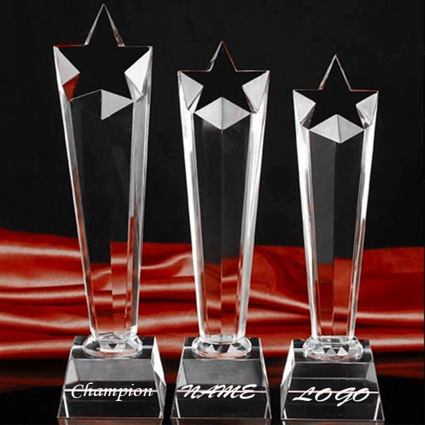 Crystal Pentagram Star Trophies 4