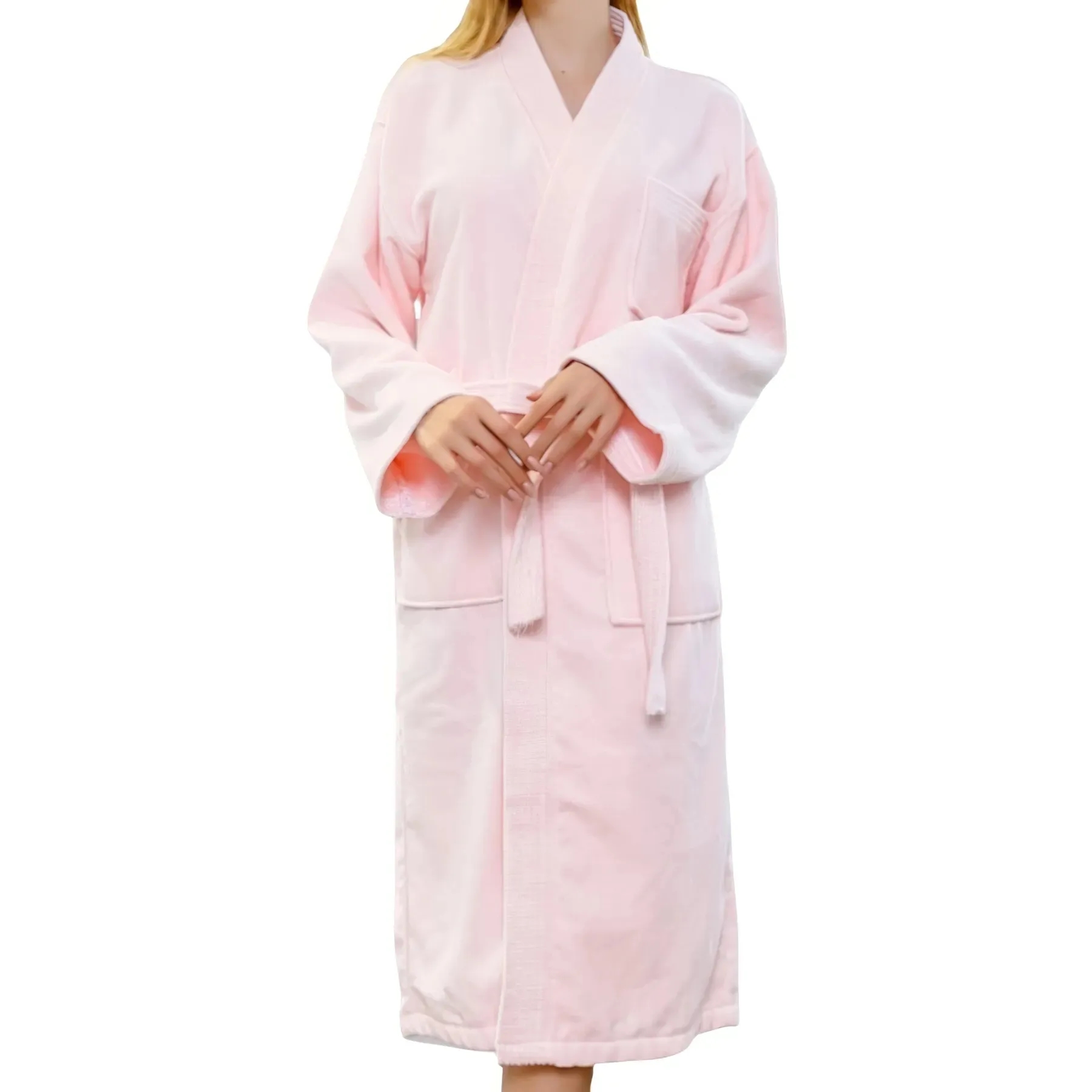 Cotton Cut Fleece Bathrobe 5