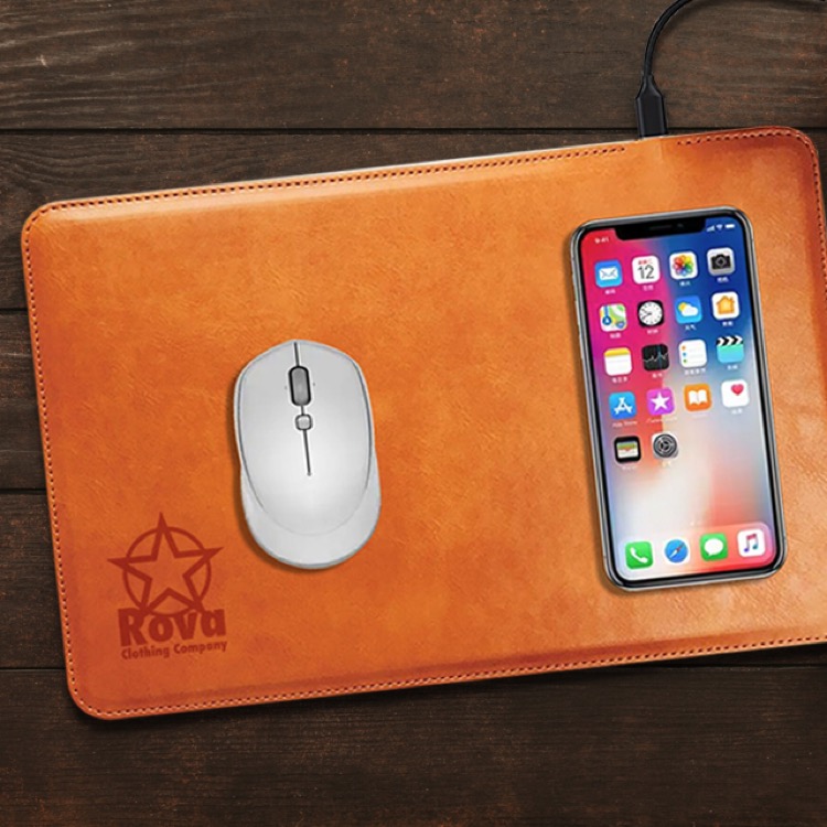 Executive Mouse Pad/Wireless Charger 10
