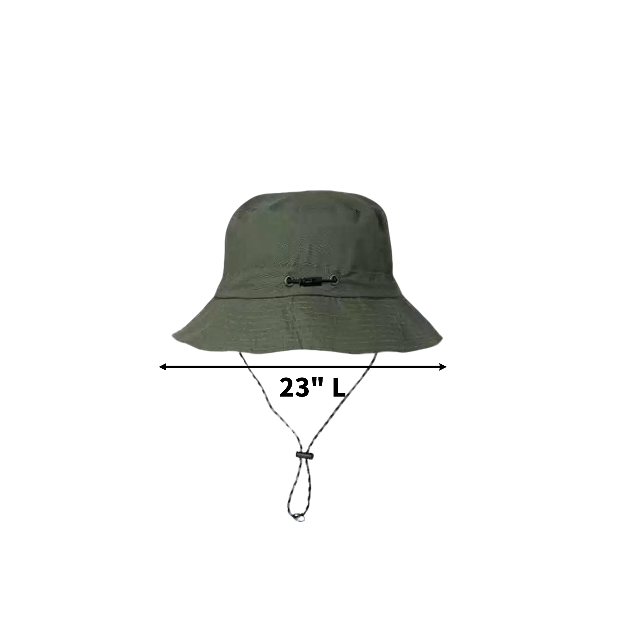 Polyester Wide Brim Bucket Hat With Adjustable Strap 5