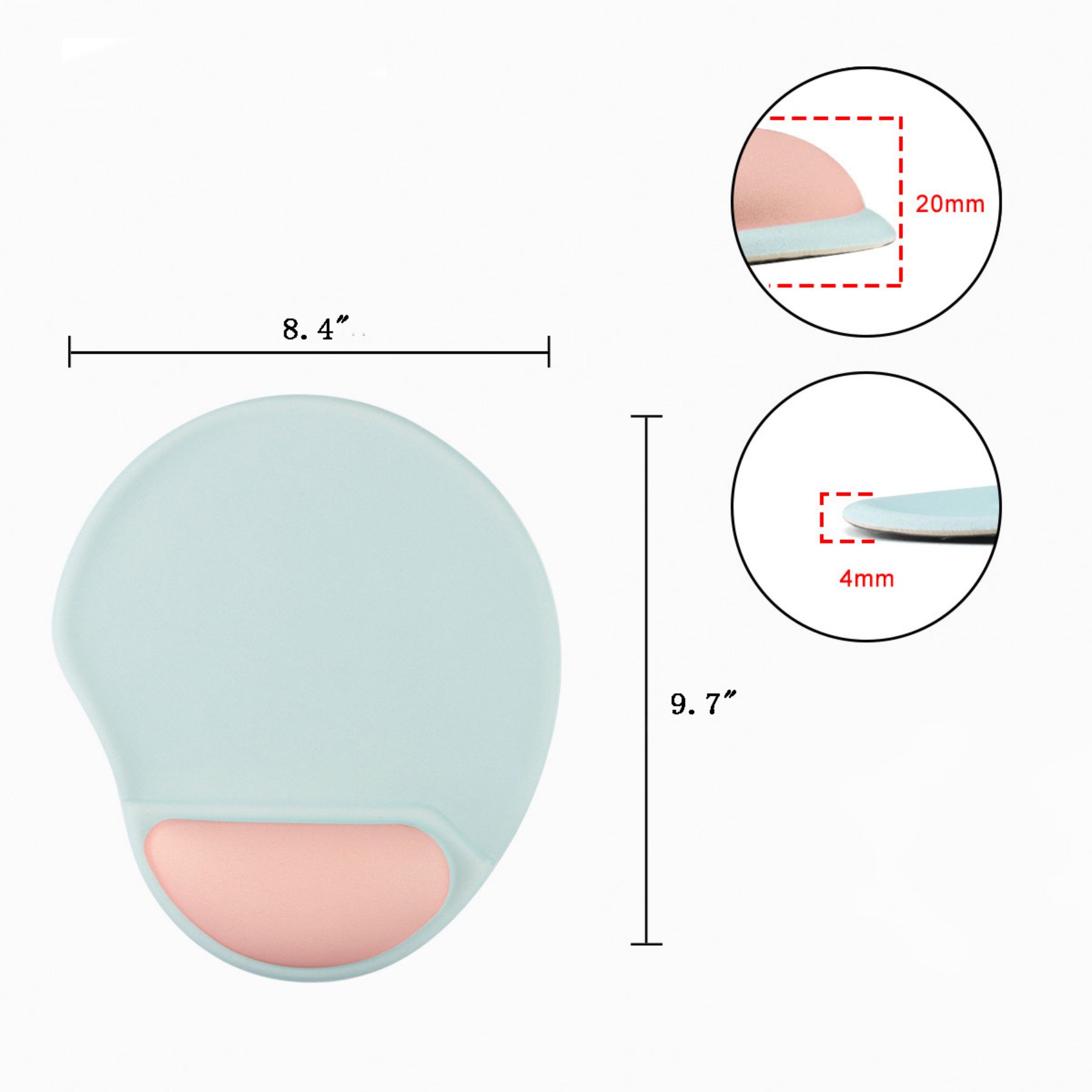 Wrist Support Silicone Mouse Pad 2