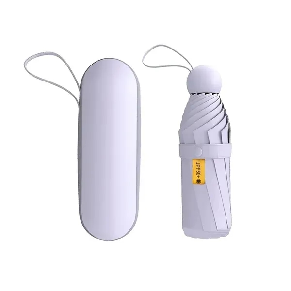 Compact UV-Protective Folding Umbrella with Case 12