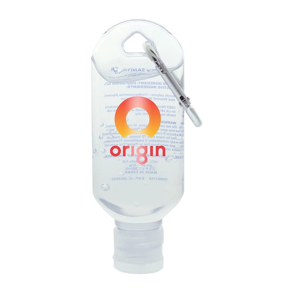 2 oz. Hand Sanitizer Gel with Carabiner