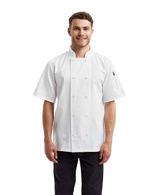 Unisex Short Sleeve Recycled Chef Coat - RP656 15