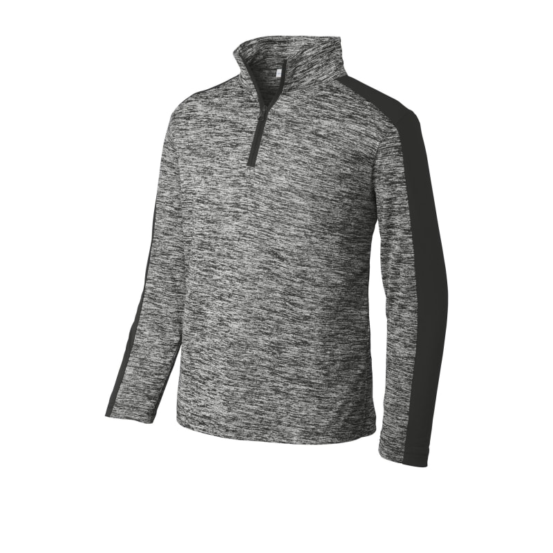 Sport-Tek Youth PosiCharge Electric Heather Colorblock 1/4-Zip Pullover. 12