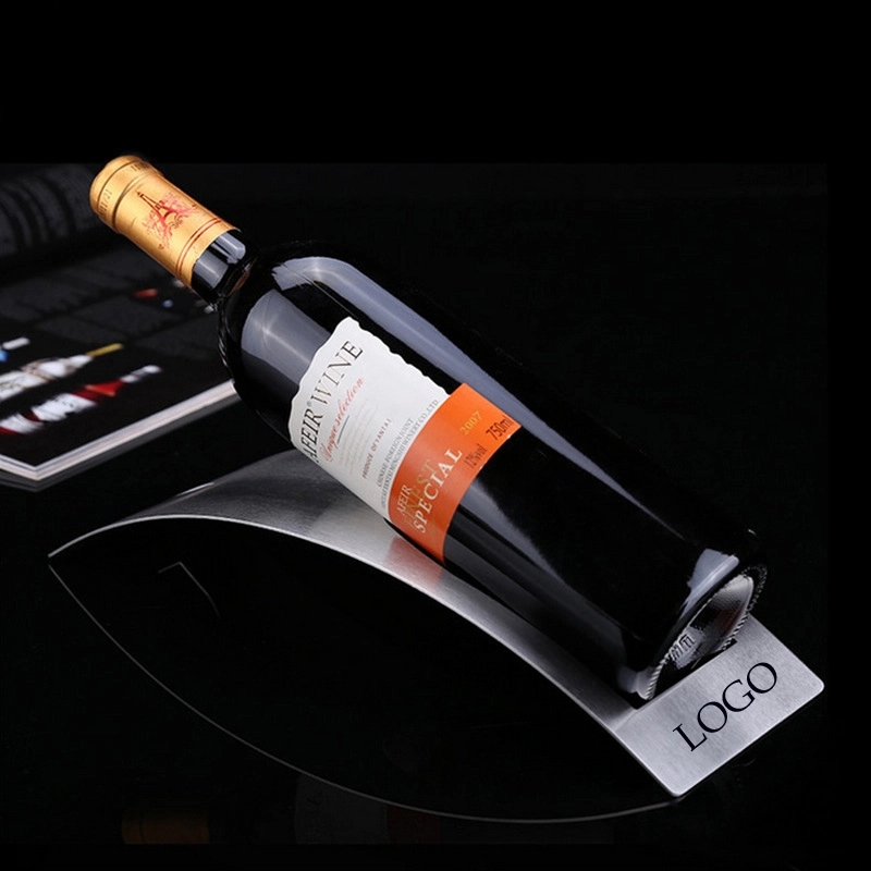 Stainless Steel Wine Bottle Holder, custom kitchen gadget with logo imprint 3