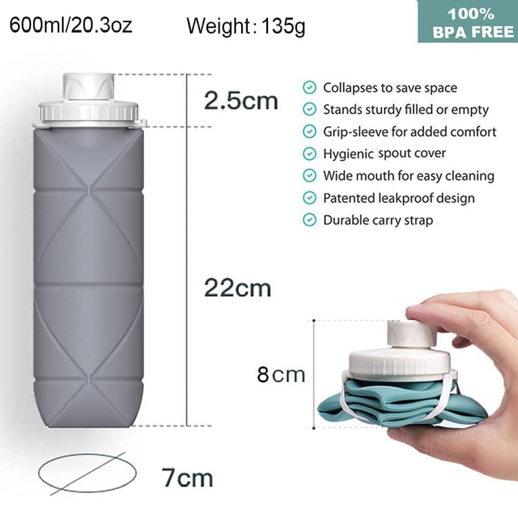20 oz Collapsible Water Bottles Cups 7