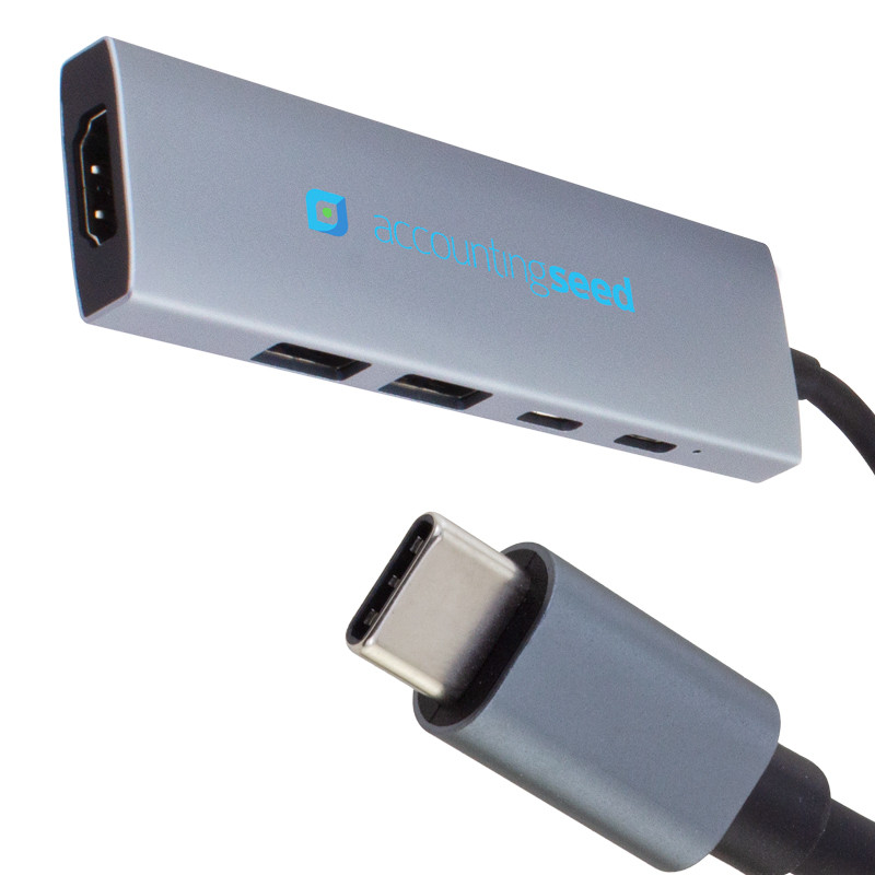 USB-C Hub 5-in-1 Multiport Adapter 100W PD and HDMI 2