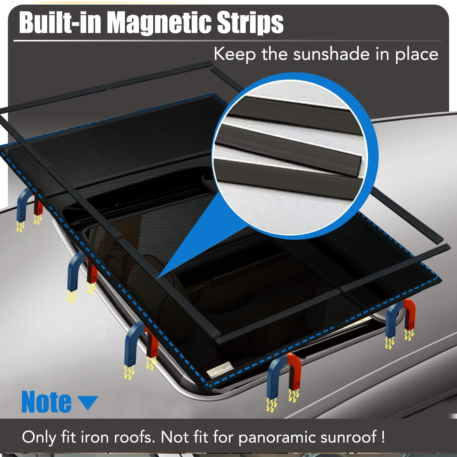 Universal Moonroof Sun Shade Cover 5