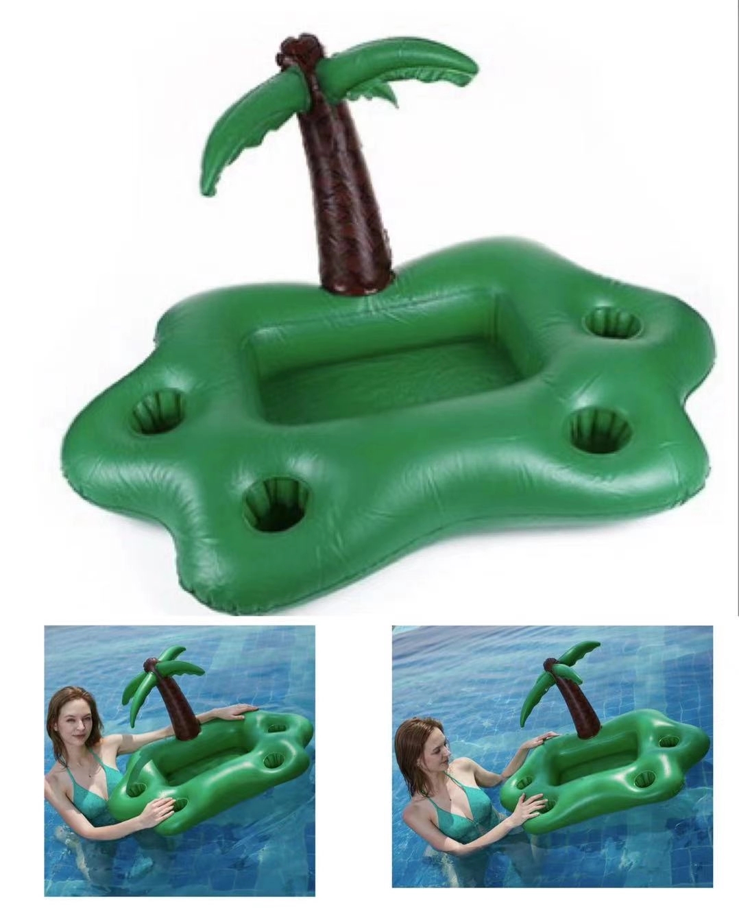 PVC Inflatable Floating Can Holder 1