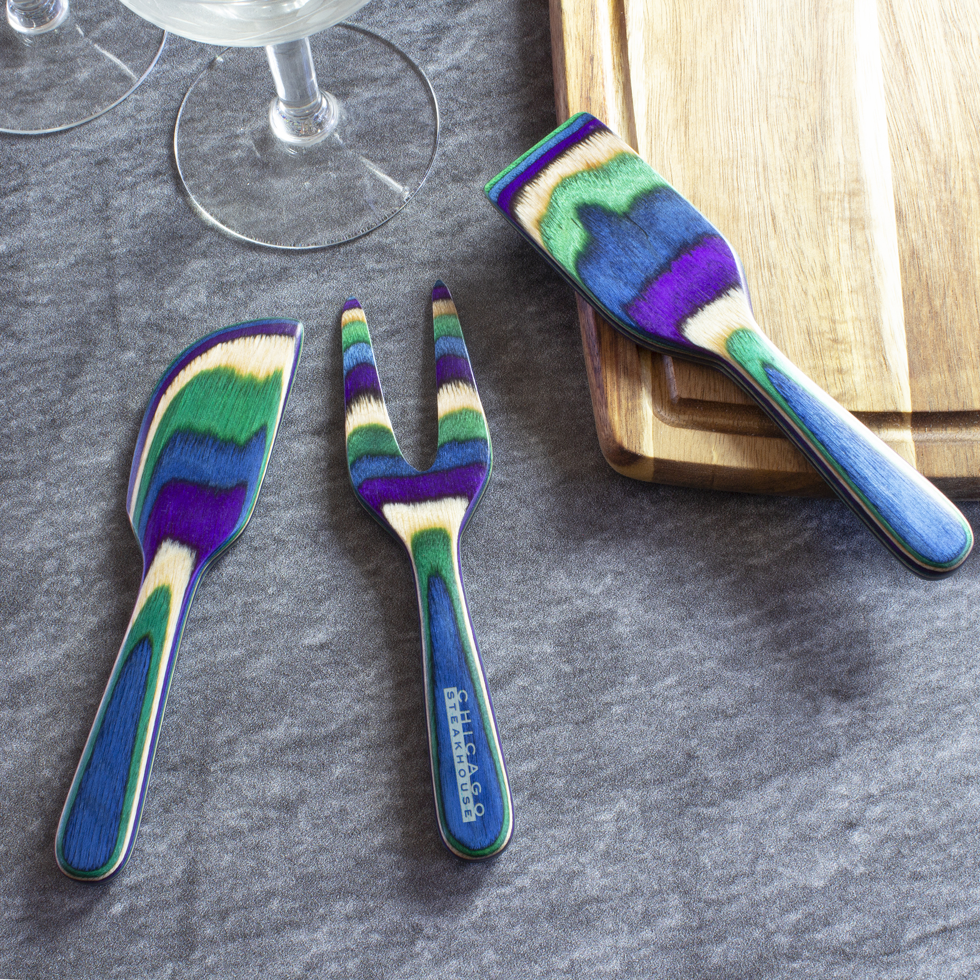 Baltique® Mumbai 3-Piece Cheese Tool Set 5