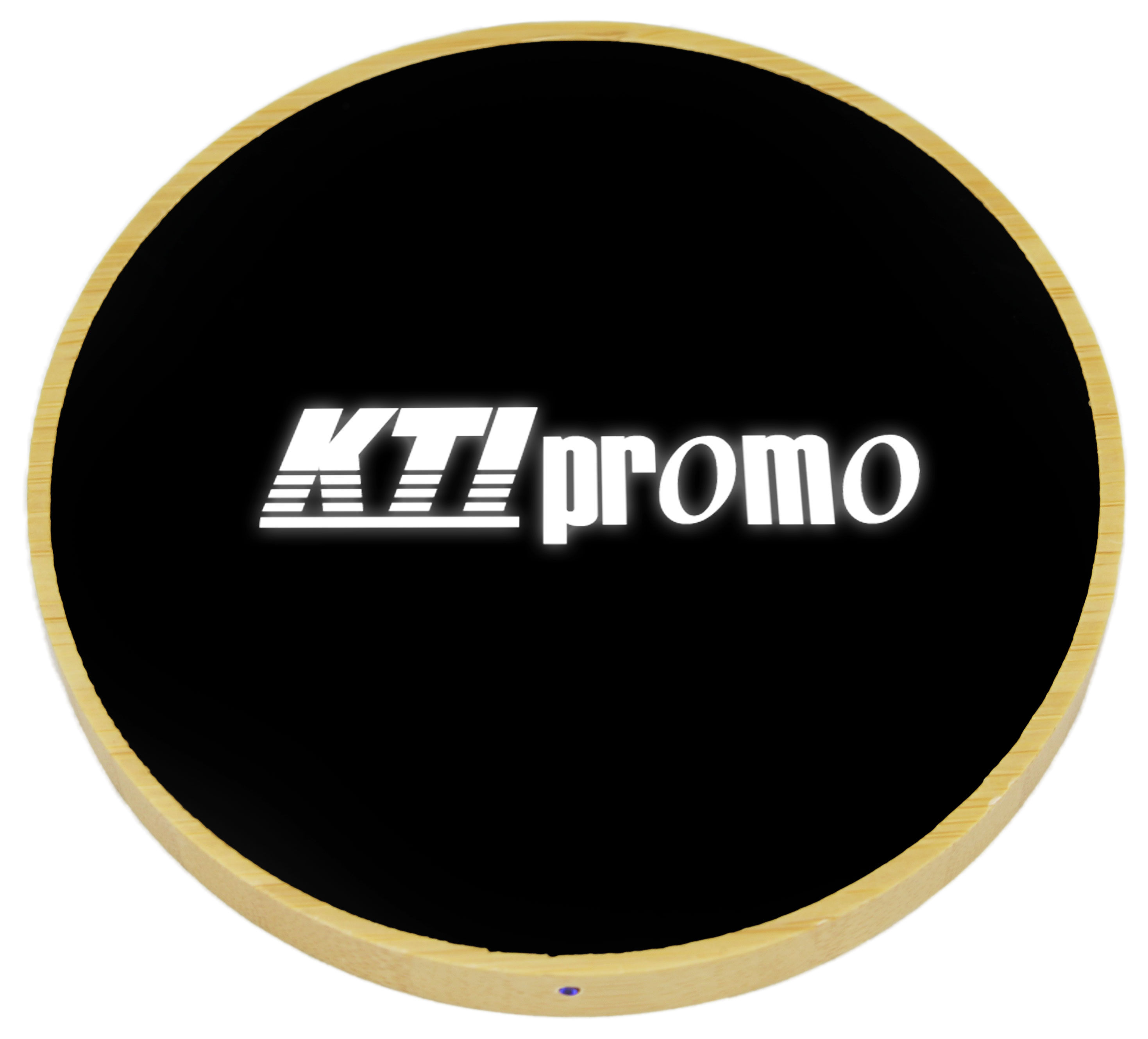 Light up bamboo wireless charger