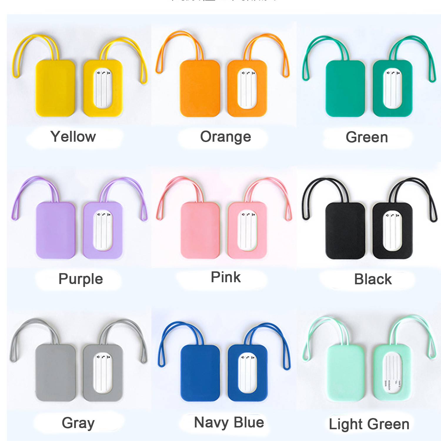 Custom Silicone Luggage Tag 6