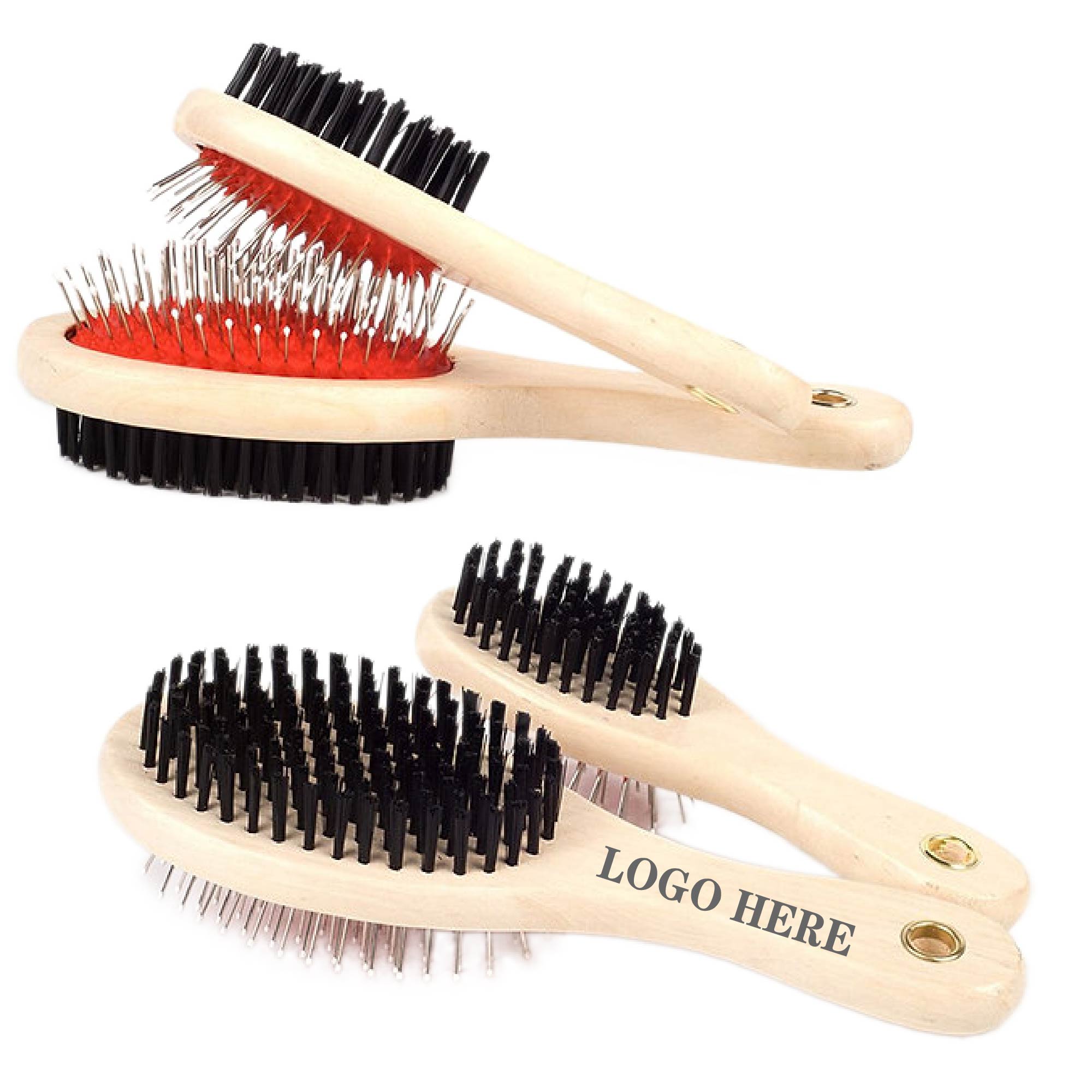 Wooden Pet Grooming Brush 1