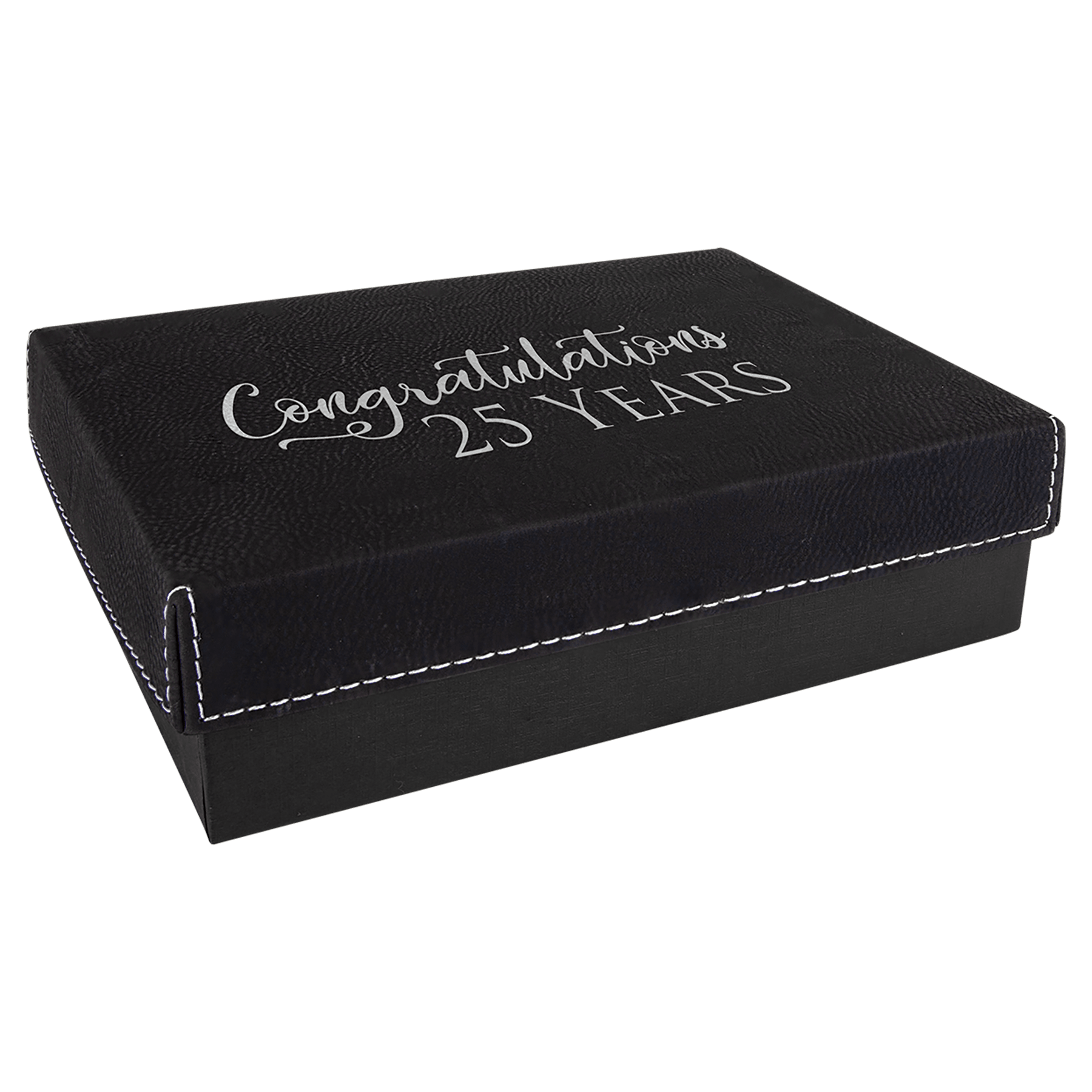 Gift Box With Laserable Leatherette Lid 5