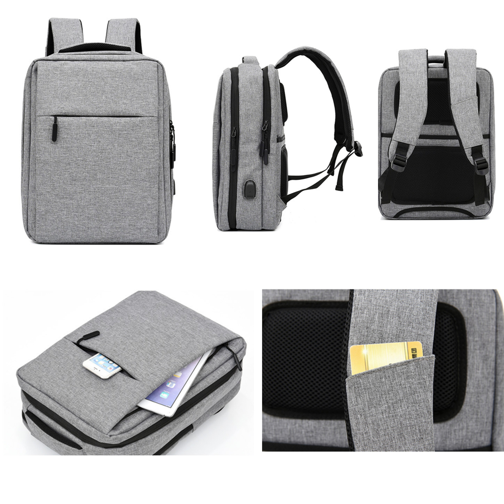 Customizable High End Laptop Backpack Luggage With USB Port 3