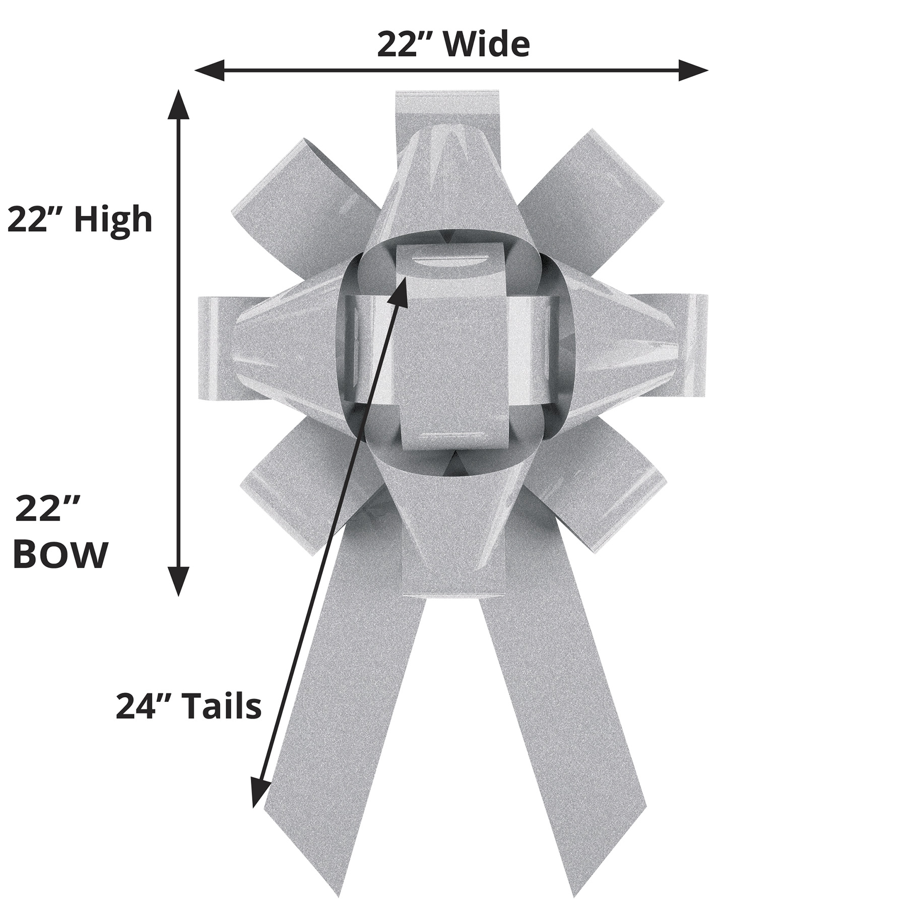 22" Bow - Door Hanger - Unimprinted 10
