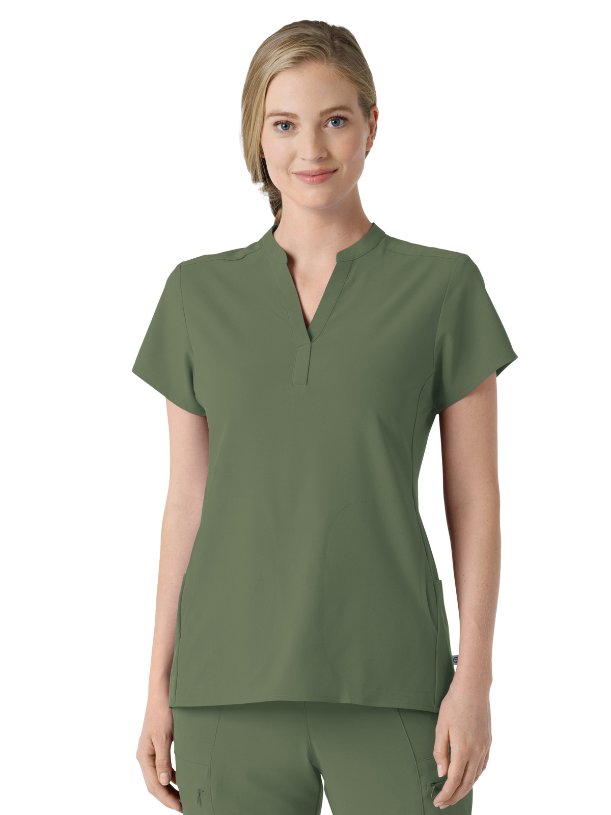 Wink - Renew - Women's Four-Pocket Mandarin Collar Top