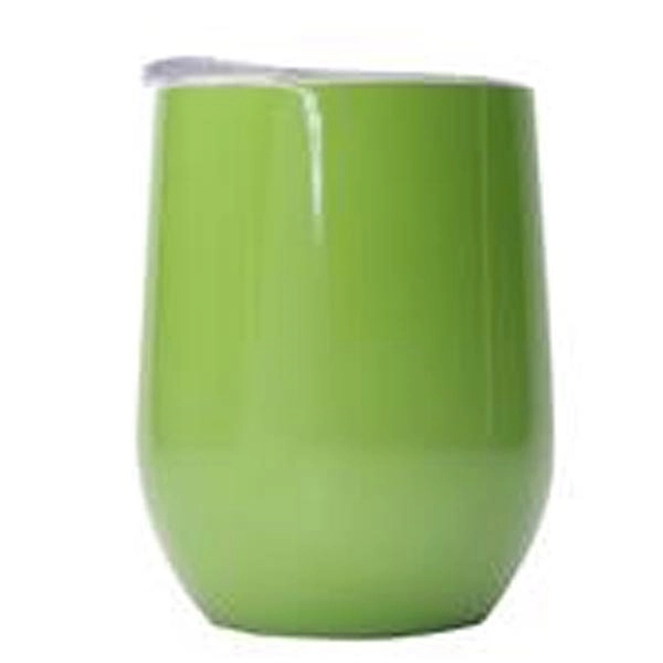 Insulated Egg Shaped Drinking Mug 12Oz 8