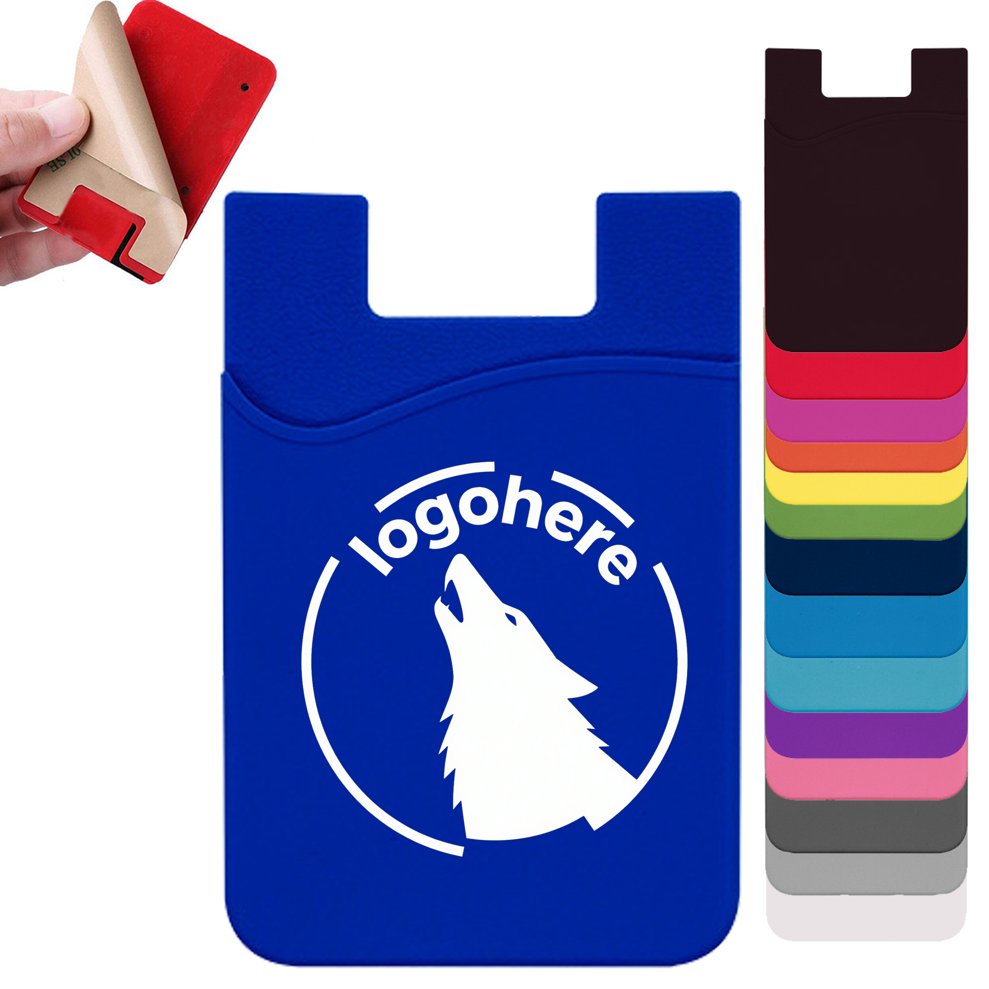 Silicone Stick On Phone Grip with Card Storage 10
