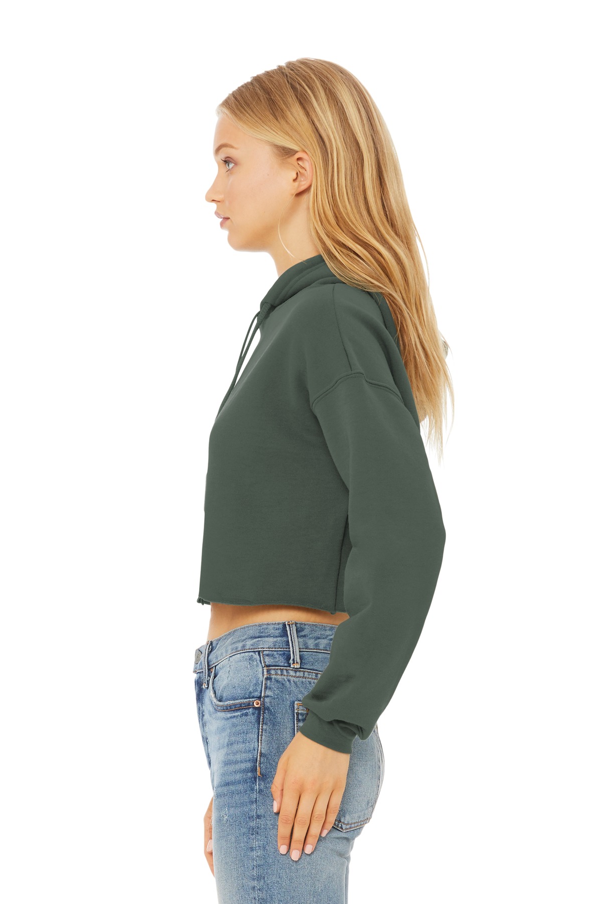 BELLA+CANVAS Women's Sponge Fleece Cropped Fleece Hoodie. BC7502 16