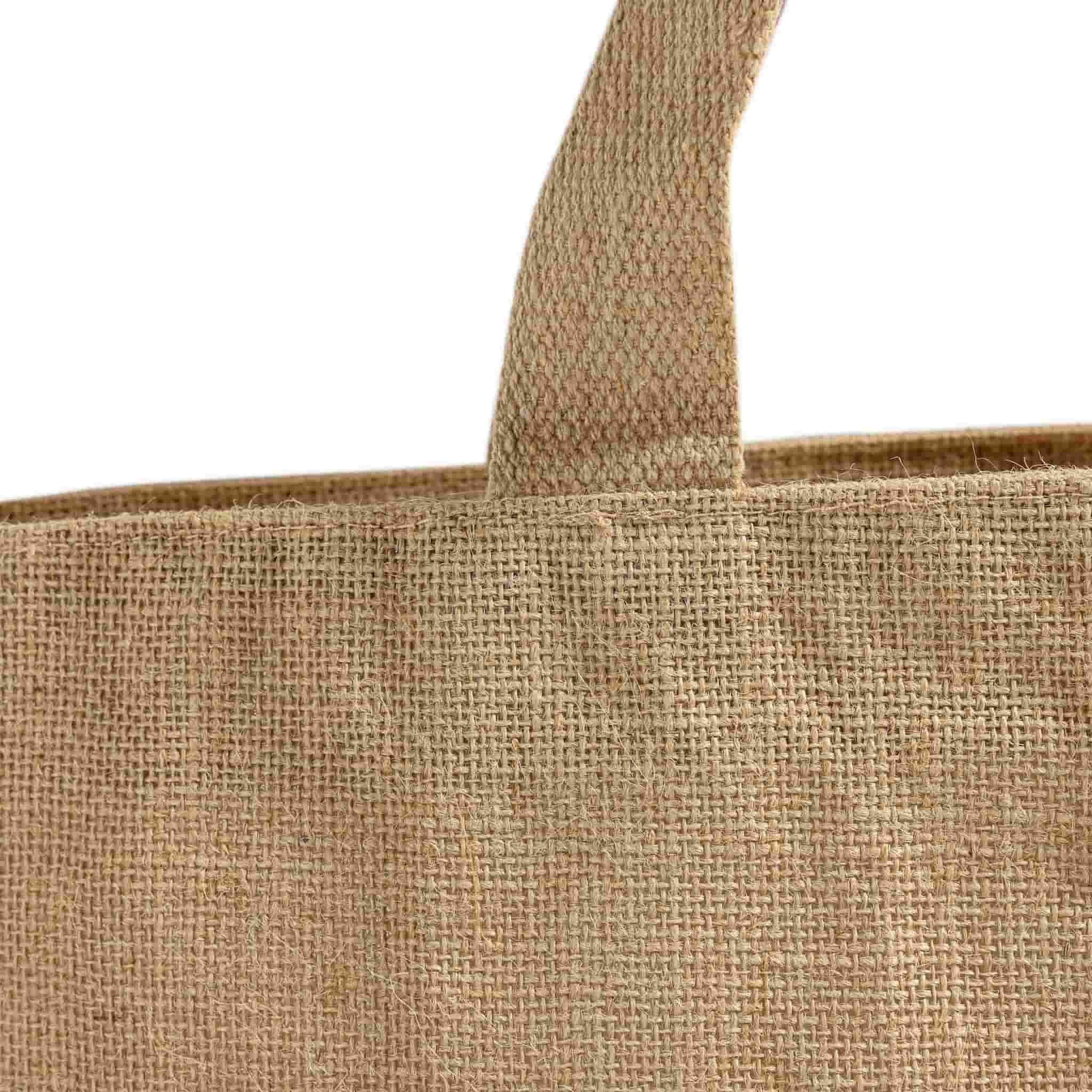 Jumbo Versatile Jute Tote Bag, custom tote bag with logo imprint 3