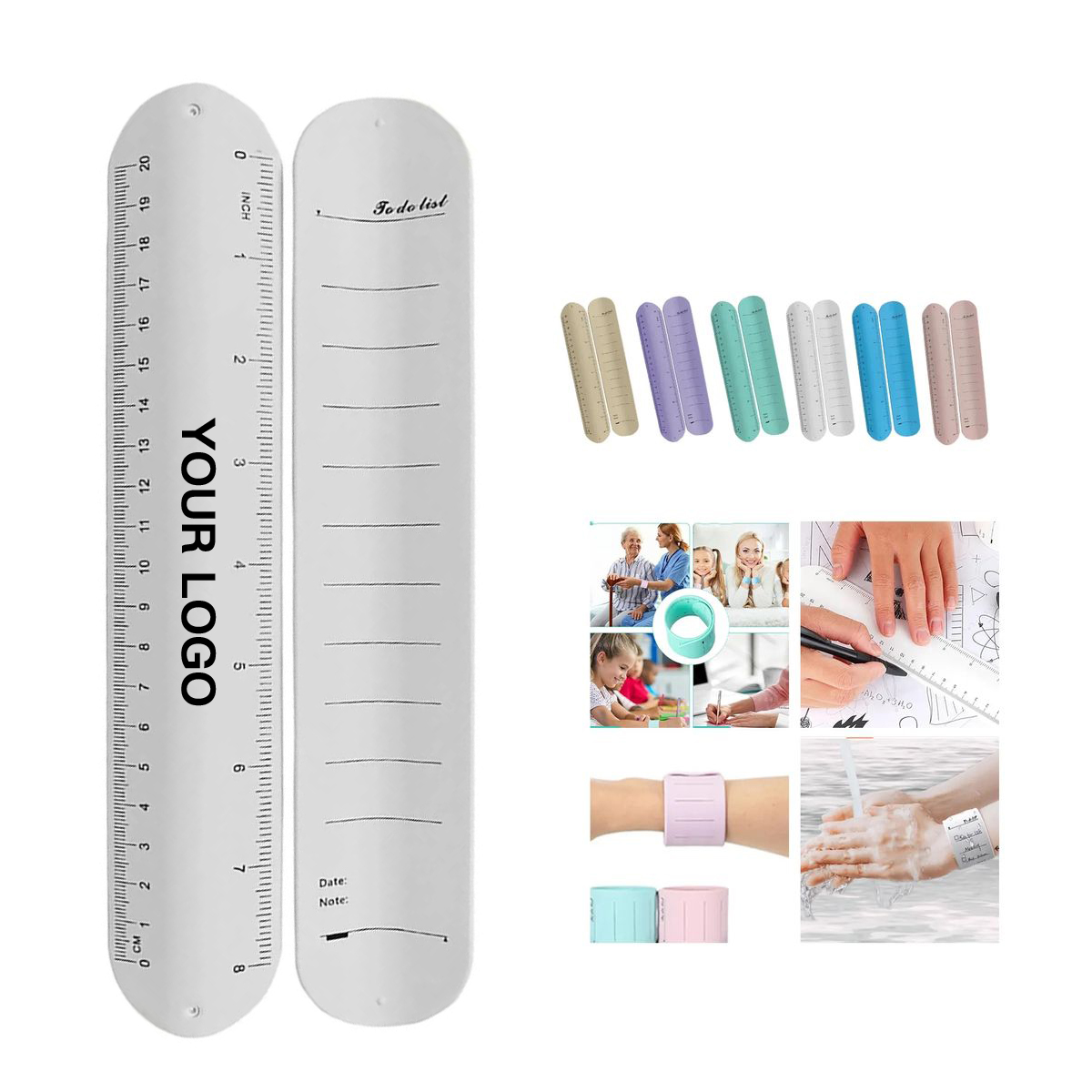 Silicone To Do List Bracelet with Measurement 5