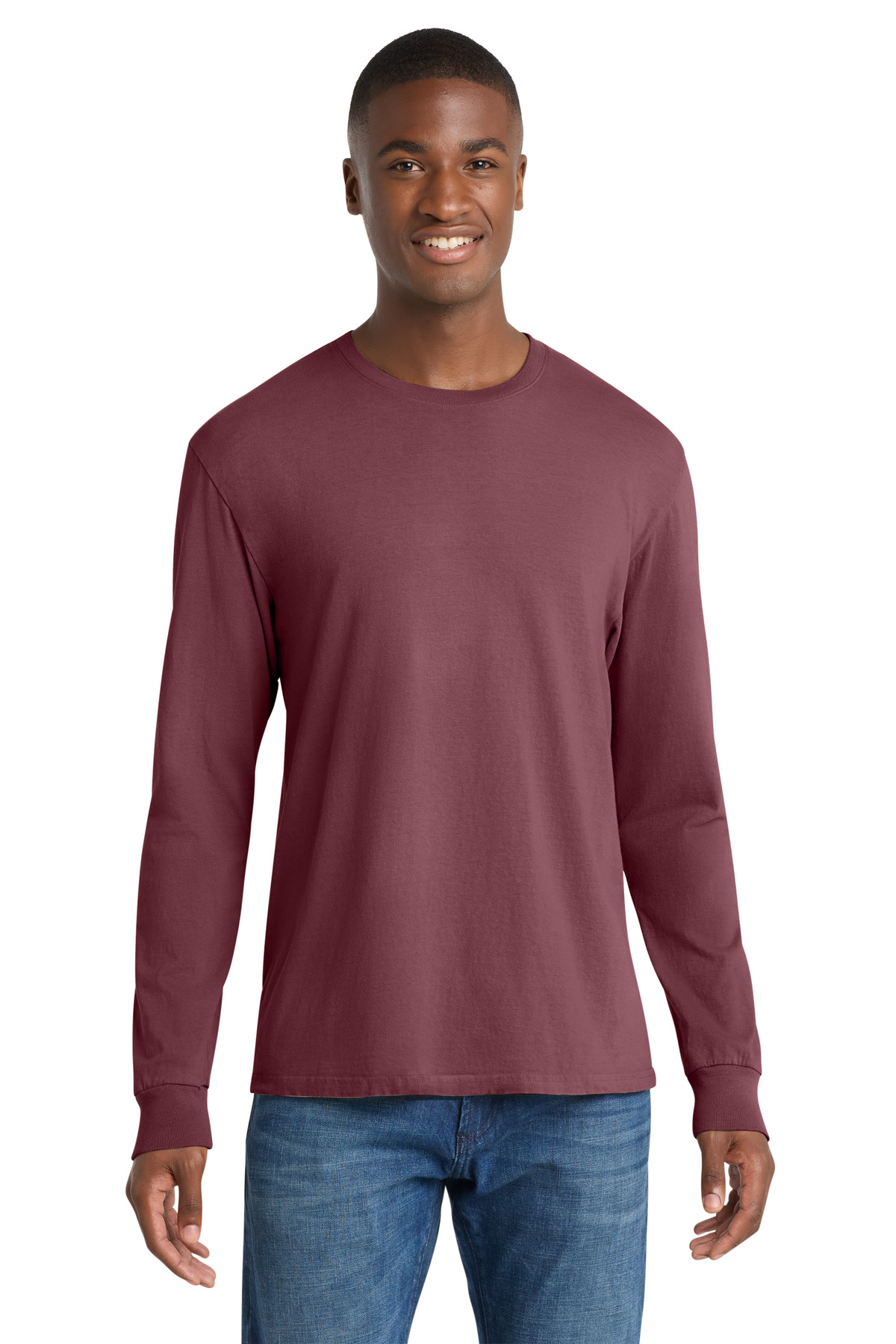 Port & Co Beach Wash Garment-Dyed Long Sleeve Tee PC099LS 97