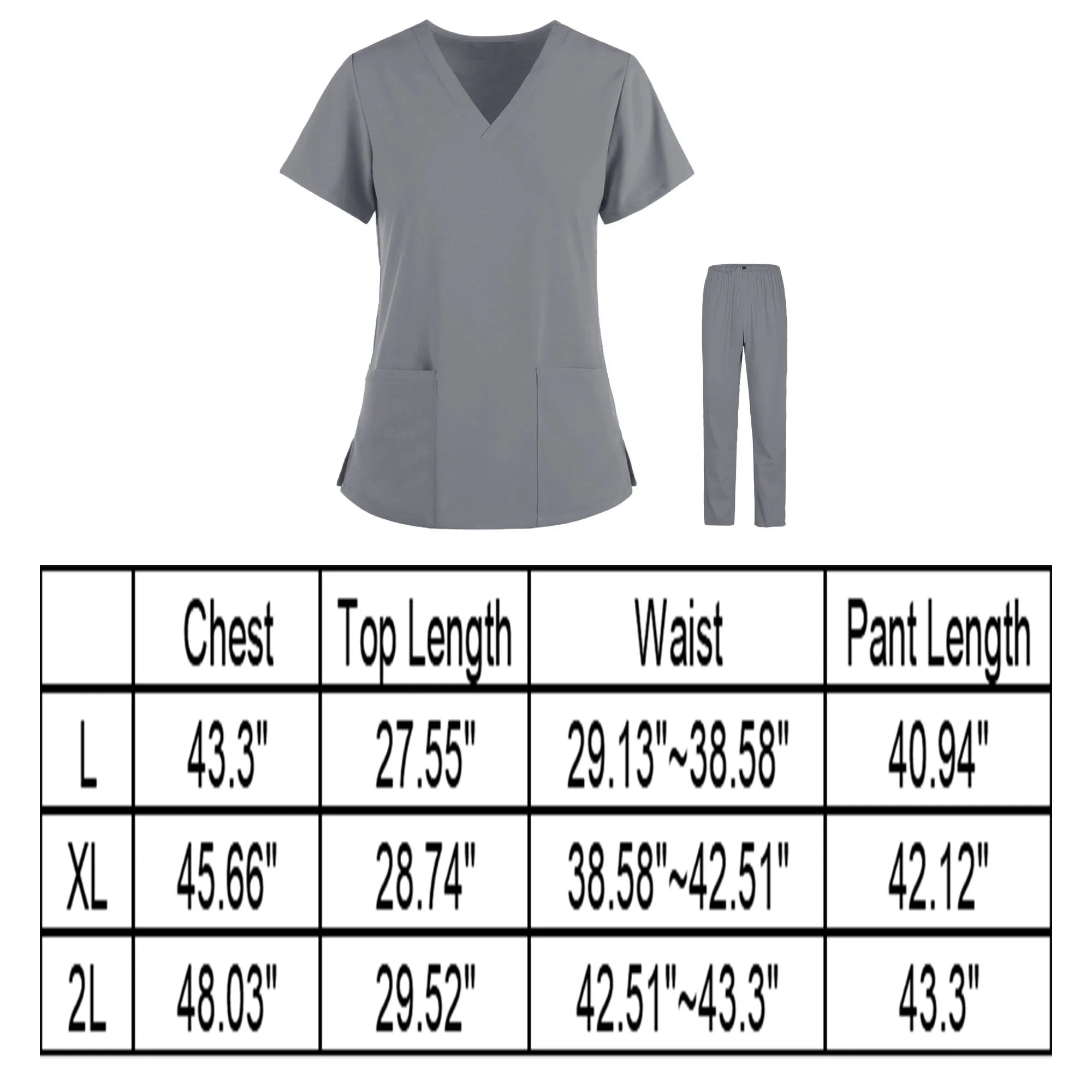 Scrubs Medical Uniform Top Pant Set 7
