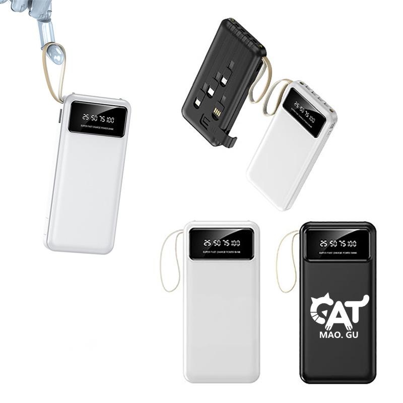 10000 Mah Power Bank W/ 4 Cables 5
