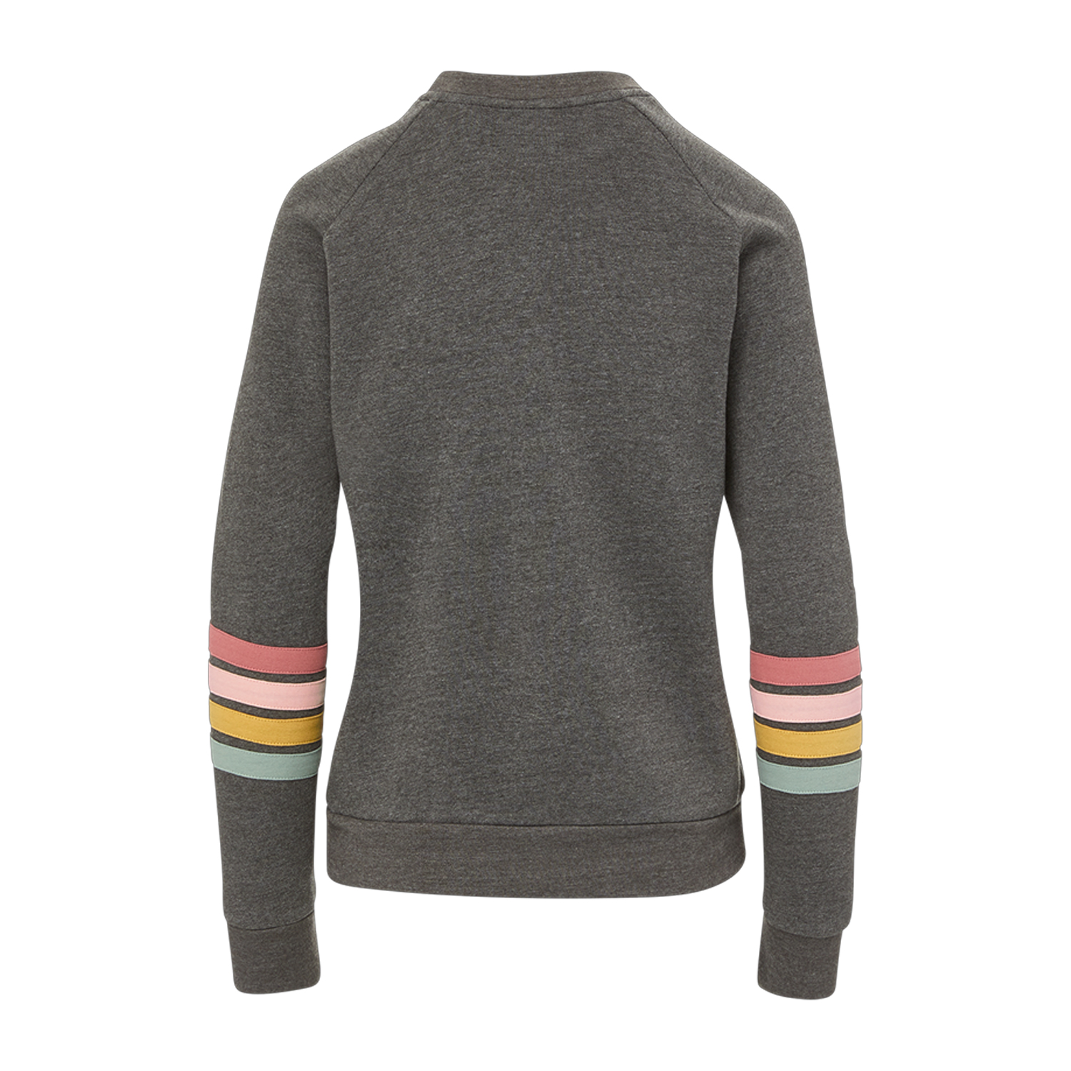 Allana Women's Stripe Long Sleeve Fleece Crewneck 4