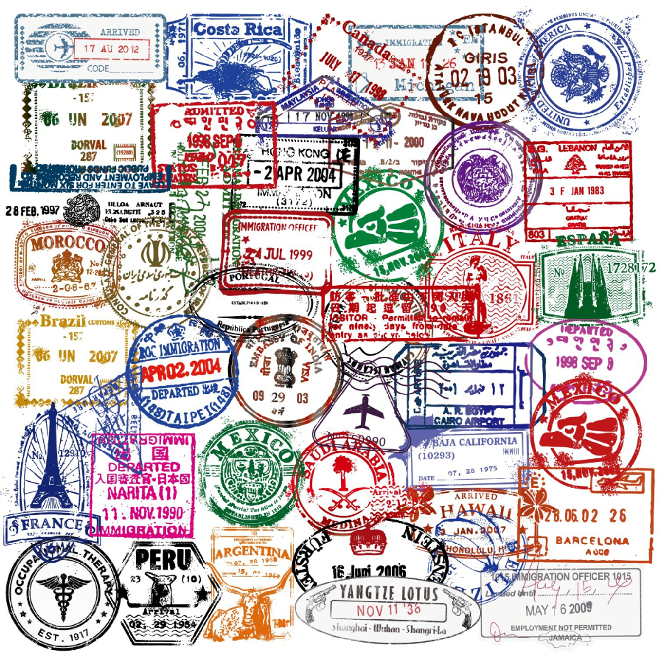 Travel Stickers 2