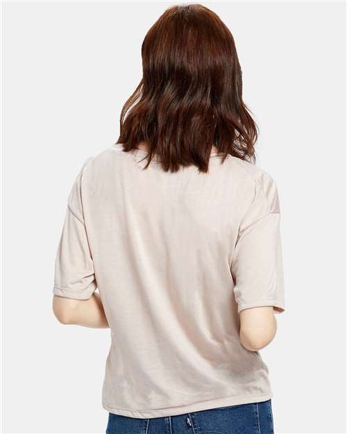 Women's Boxy Open Neck Tee - US309 14