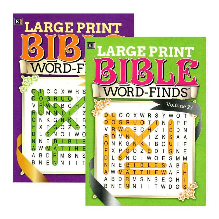 Large Print Bible Word Finds Book - Two Titles 1