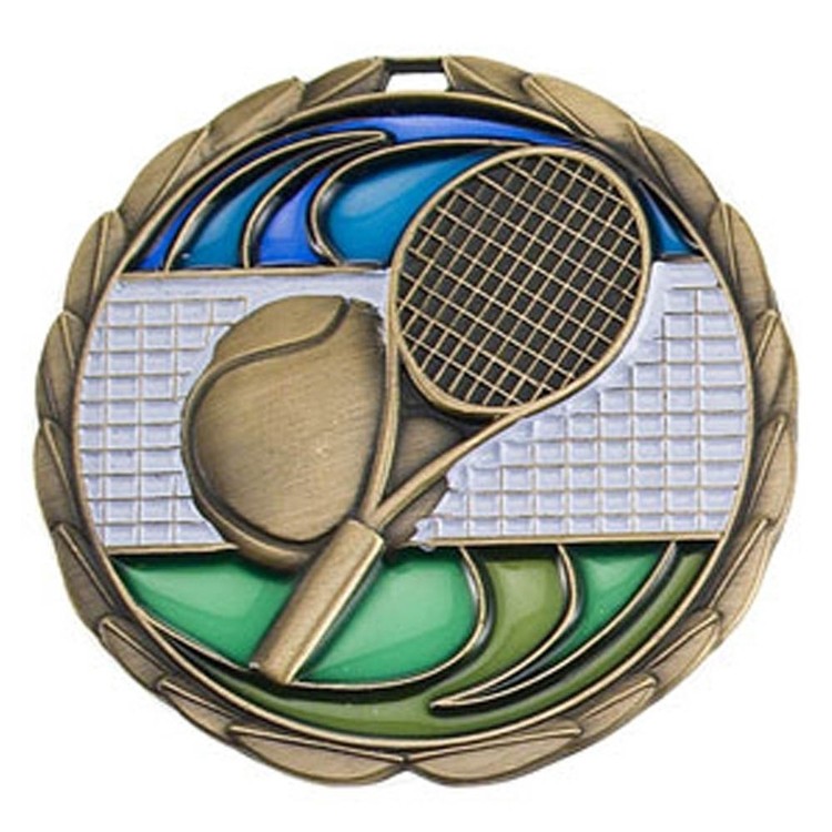 Tennis Color Epoxy Medallion (2-1/2")