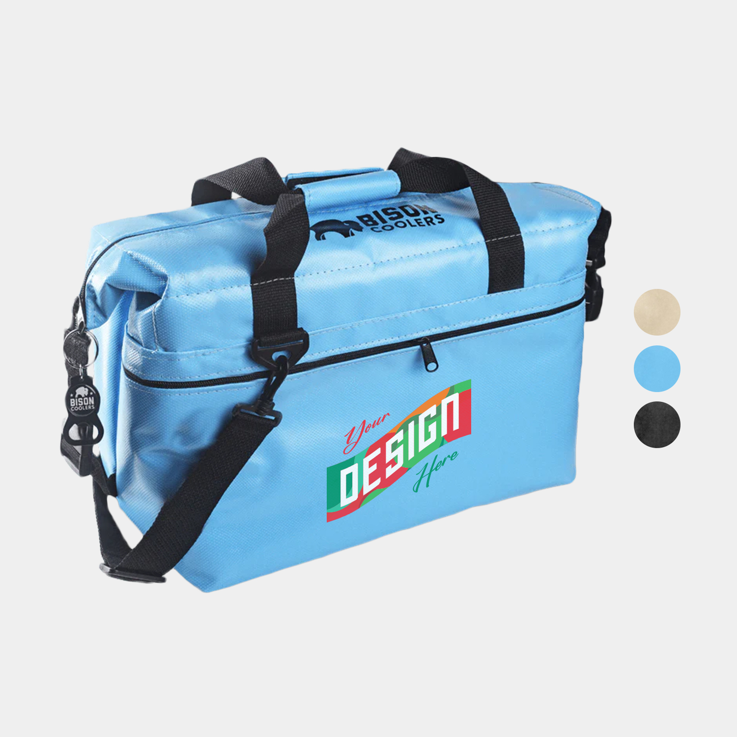 24-Can Bison® USA-Made SoftPak Cooler Bag (18" x 10" x 11") 2