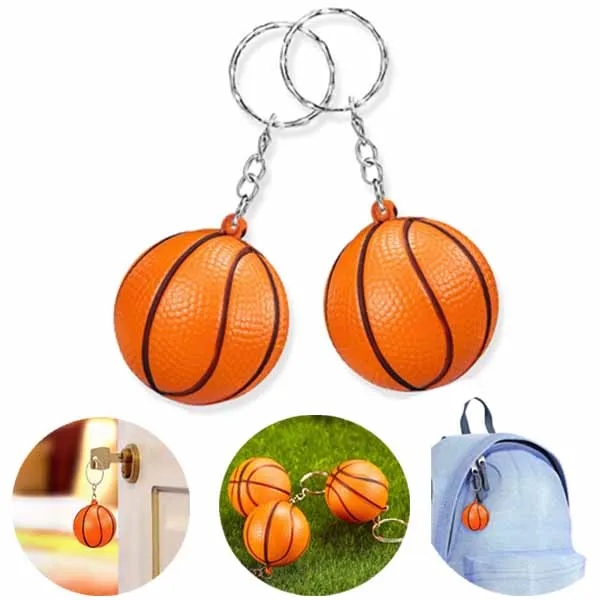 Basketball Stress Ball Anxiety Relief Keychains 3