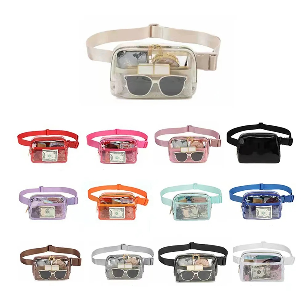 Clear PVC Crossbody Belt Waist Bag 2