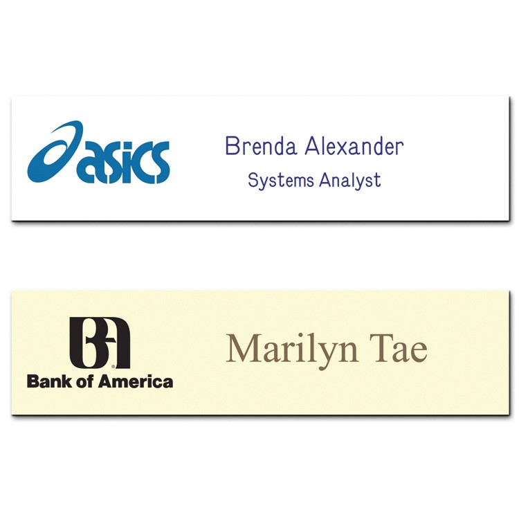 The Olympic UV Printed and engraved name plate on 2-plyplastic 2"x8" 3